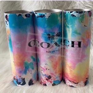 Cups with lid and straw.  Great for hot and cold.